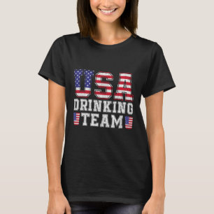 USA: s drickteam dricker lustigt under Älskare 4:e T Shirt