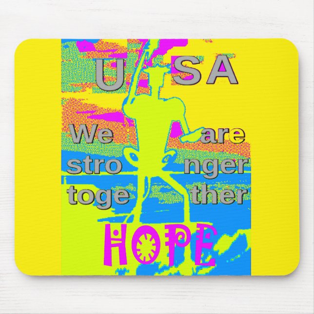 USA:s enhetsdesign: hopp och styrka Musmatta (Framsidan)