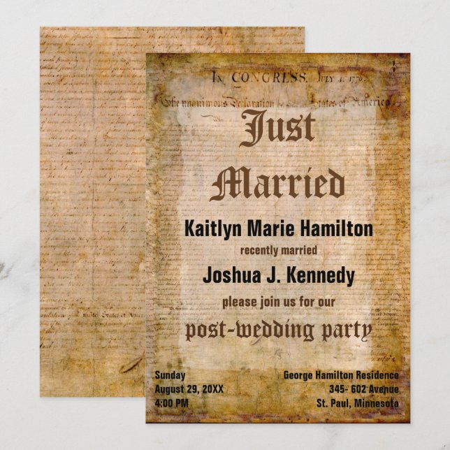 USA:s Fantastisk för självständighet Inbjudningar (Fram/baksida)