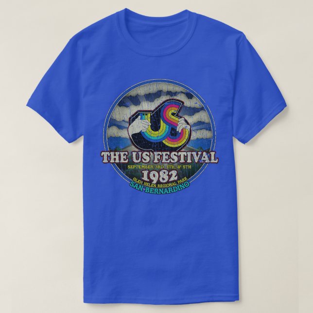 USA:s festival 1982 T Shirt (Design framsida)