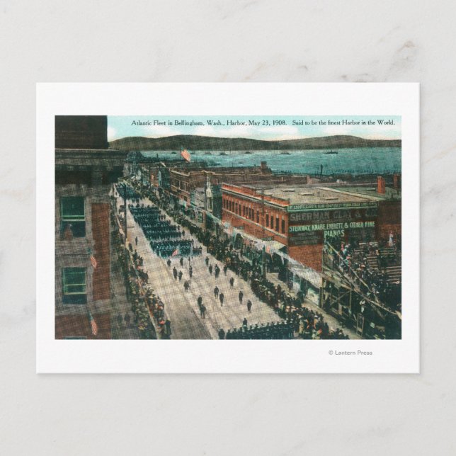 USA:s fiskeflotta i Harbour Vykort (Framsida)