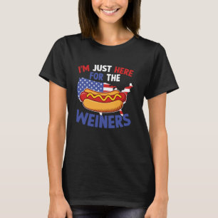 USA: s fjärde juli för Weiners American T Shirt
