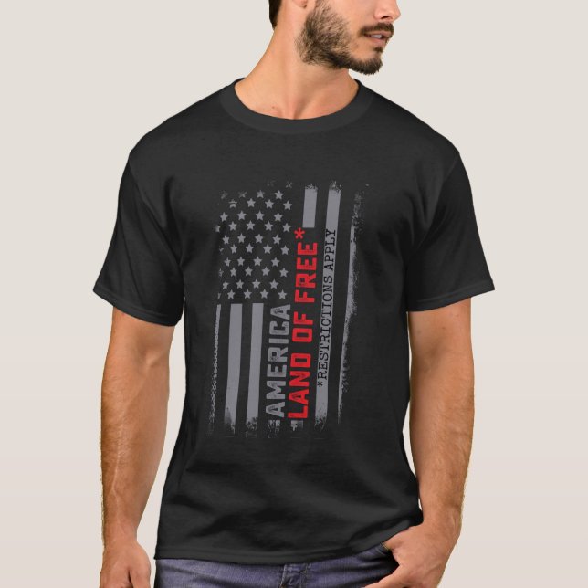 USA:s FLA-land omfattas av de fria restriktionerna T Shirt (Framsida)
