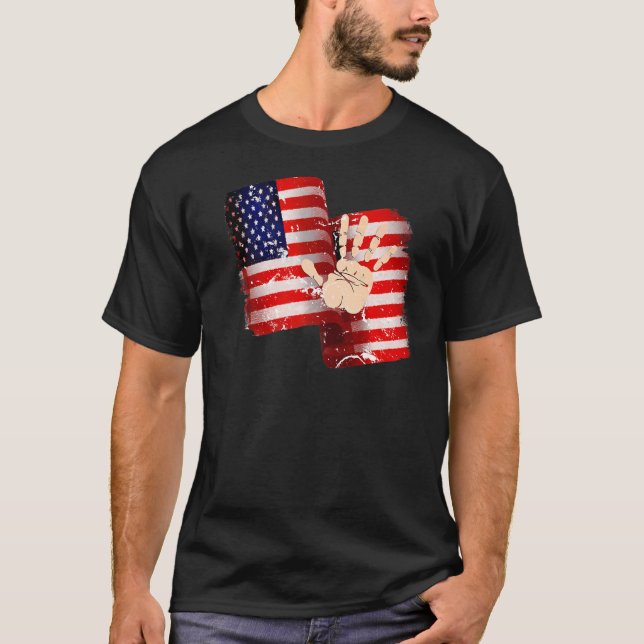 USA:s FLA:s utfästelse om lojalitet T Shirt (Framsida)