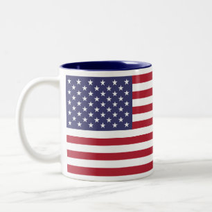 USA:s flag Två-Tonad Mugg