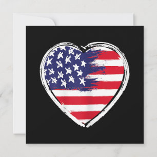 USA:s Flagga 4 juli Patriotic American Stars Tack Kort