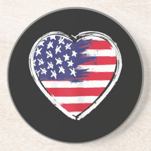 USA:s Flagga 4 juli Patriotic American Stars Underlägg