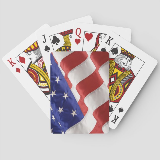 USA:s flagga Casinokort (Baksidan)