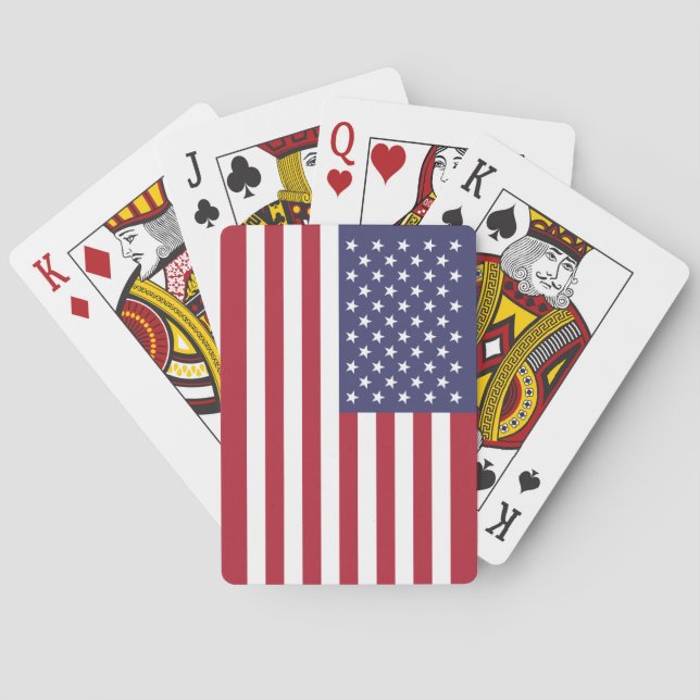 USA:s flagga Casinokort (Baksidan)