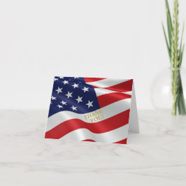 USA: s Flagga ...enkla TACK! Tack Kort