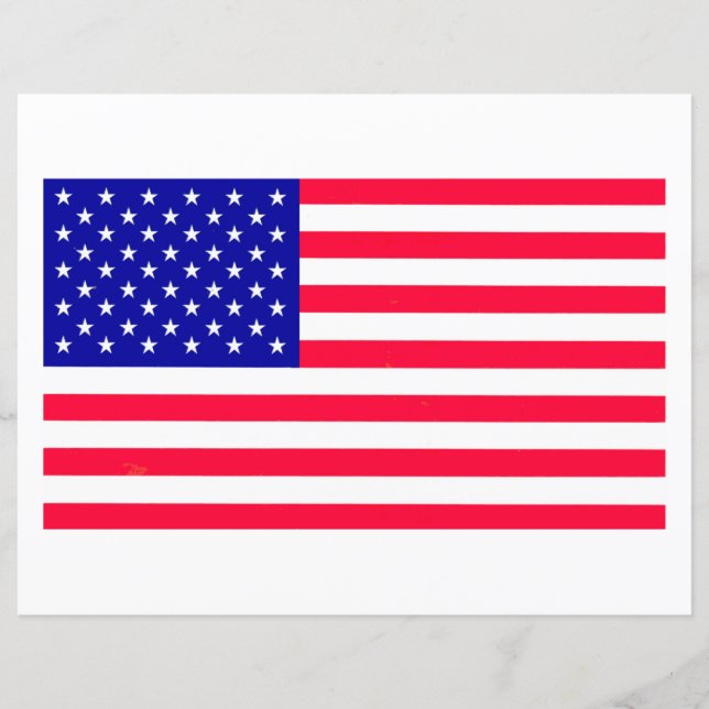 USA: S Flagga Flat Pappra Lakan (Framsida)