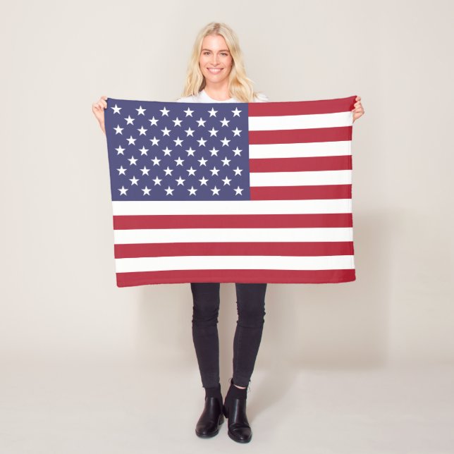 USA:s flagga Fleecefilt (På plats)