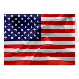 USA:s flagga Hälsningskort