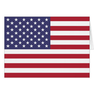 USA:s flagga Hälsningskort
