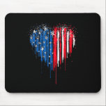 USA:s Flagga Heart for Independence day den 4:e Musmatta<br><div class="desc">US American Flagga Heart for Independence day den 4 juli 1999</div>