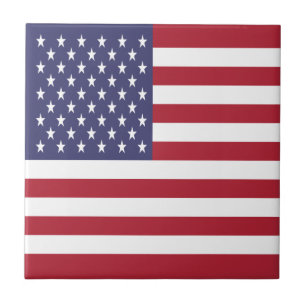 USA:s flagga Kakelplatta