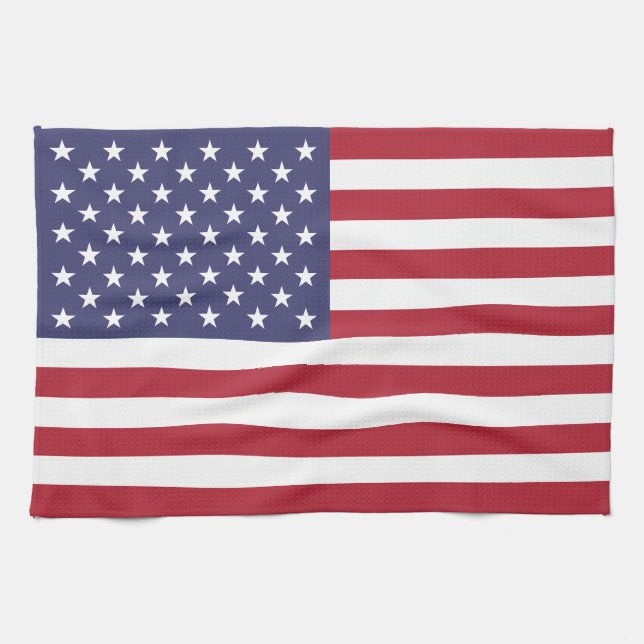 USA:s flagga Kökshandduk (Horisontell)