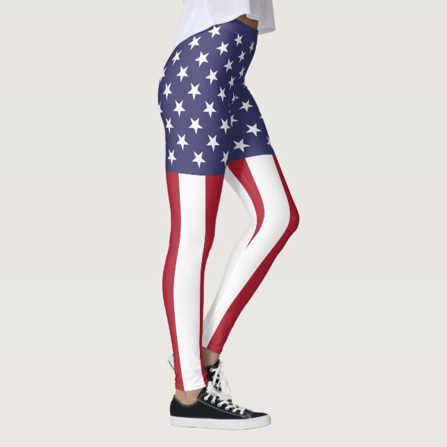USA:s flagga Leggings (Höger)