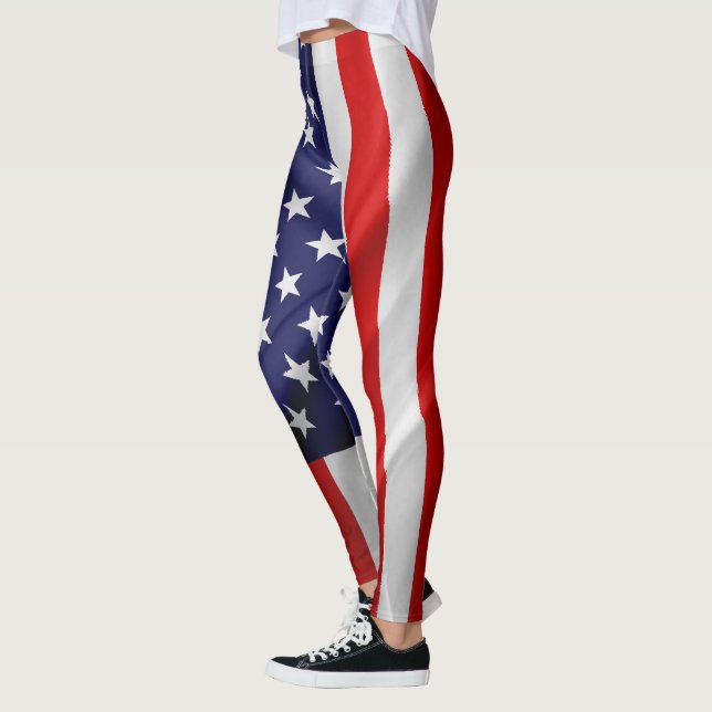 USA:s flagga Leggings (Vänster)