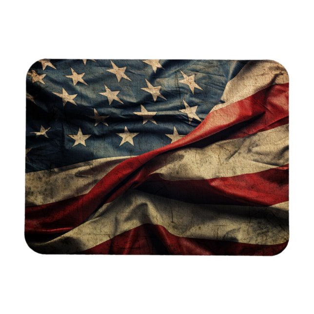 USA:s flagga Magnet (Horisontell)