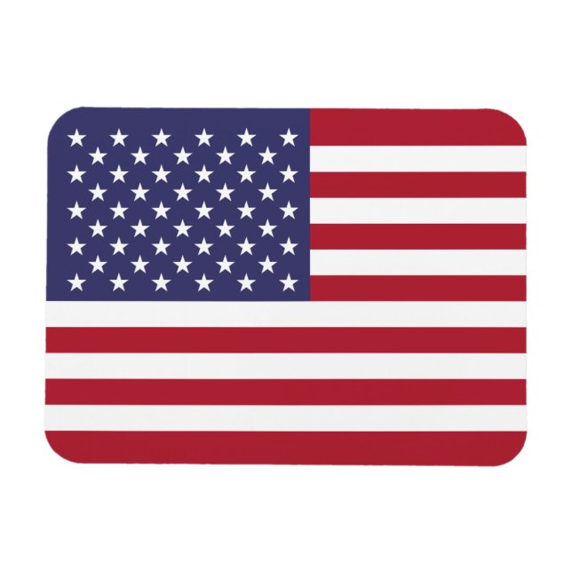 USA:s flagga Magnet (Horisontell)