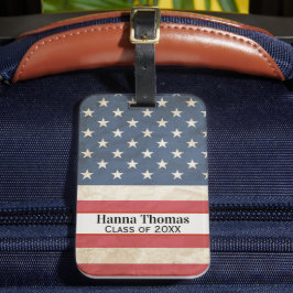 USA:s Flagga Militär patriotisk Studentfest Bagagebricka
