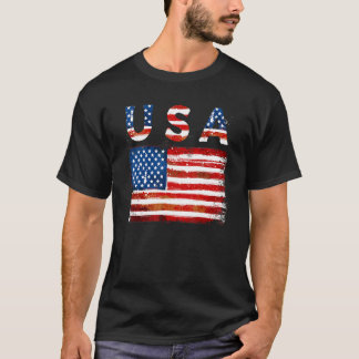 USA:s Flagga Patriotic America Manar Wome T Shirt