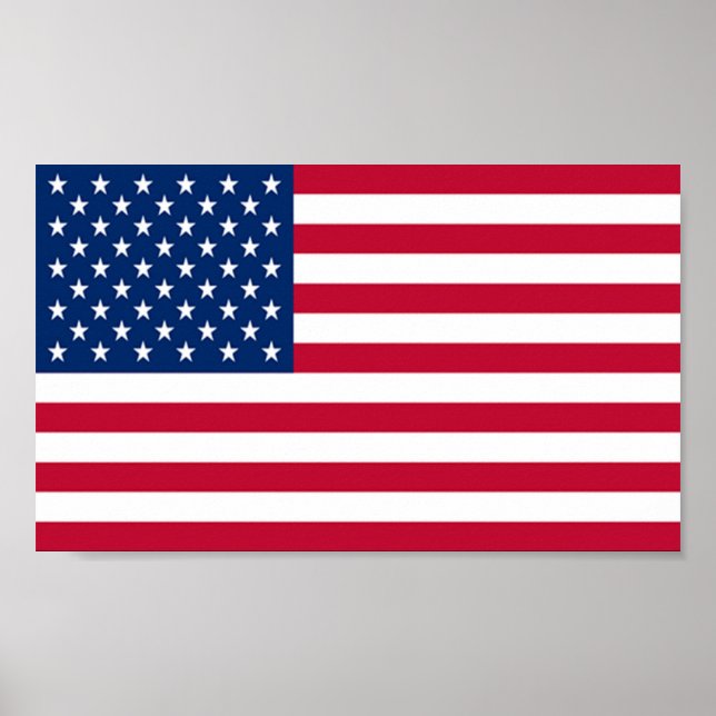 USA:s flagga Poster (Framsidan)