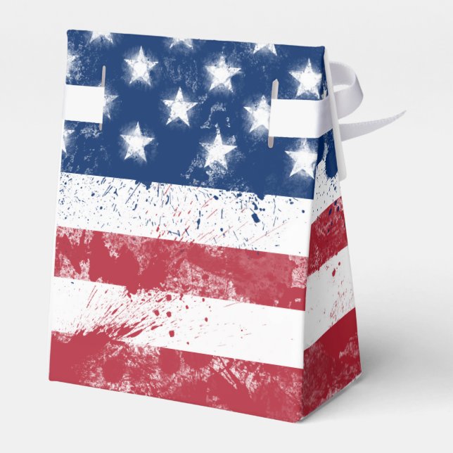 USA:s flagga Presentaskar (Baksidan Sidan)