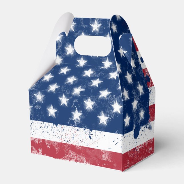 USA:s flagga Presentaskar (Baksidan Sidan)