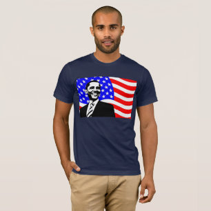 USA:s Flagga president Barack Obama Shirt Tee