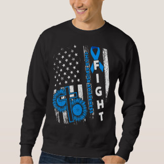 USA:s Flagga Prevention Child Abuse Prevention Mån Lång Ärmad Tröja