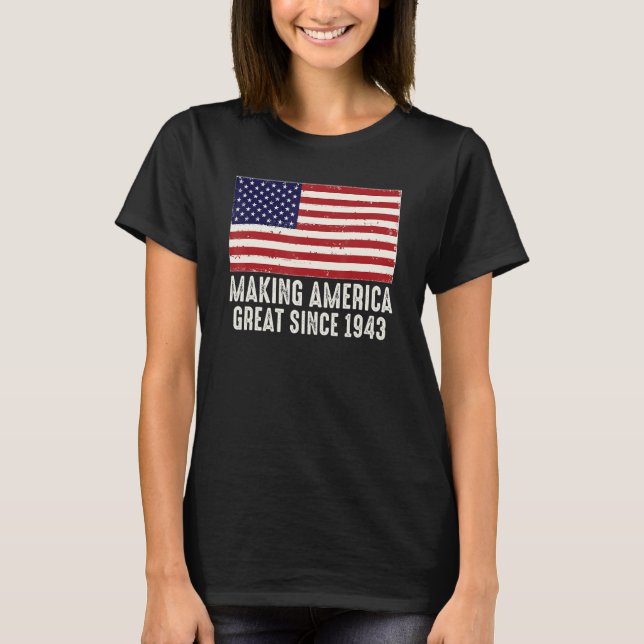 USA:s Flagga Skapar USA:s Underbara S T Shirt (Framsida)