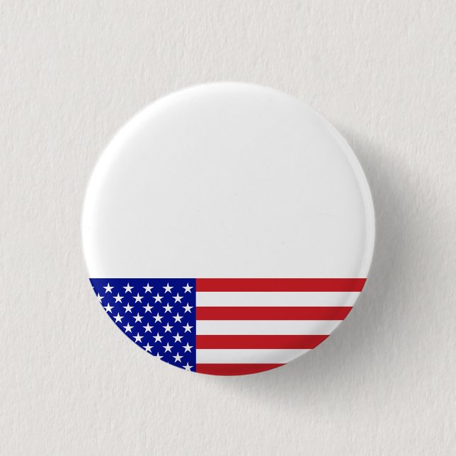 USA:s Flagga - Skriva din egen text Knapp (Framsida)