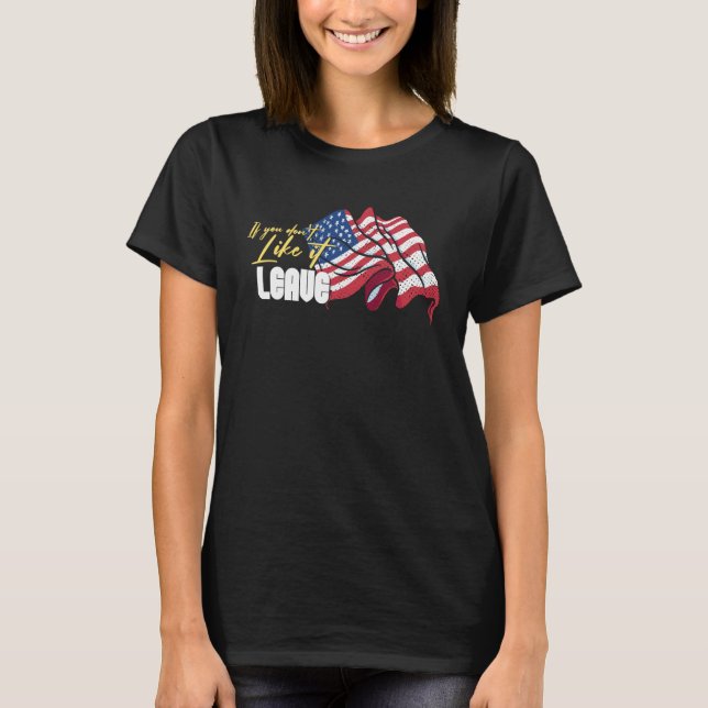 USA:s flagga T Shirt (Framsida)