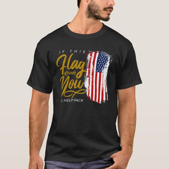 USA:s flagga T Shirt (Framsida)