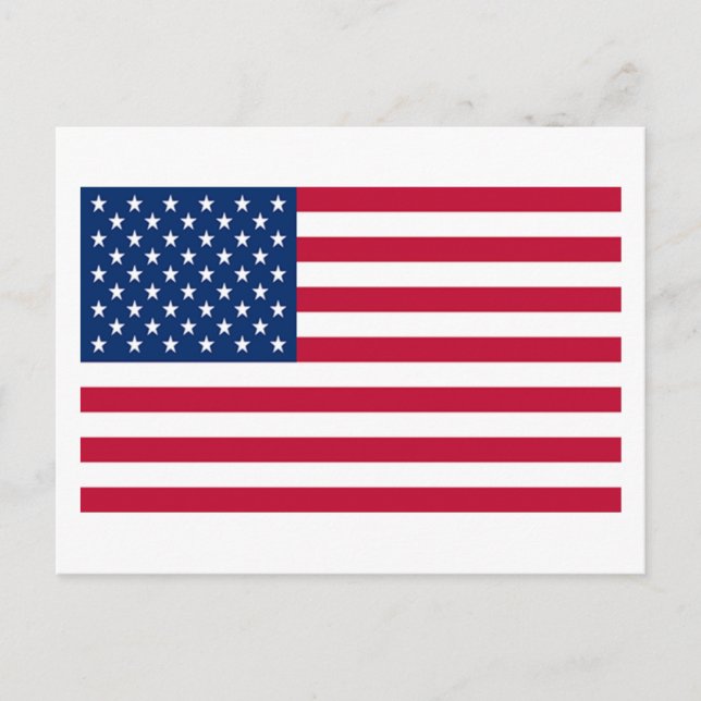 USA:s flagga Vykort (Framsida)