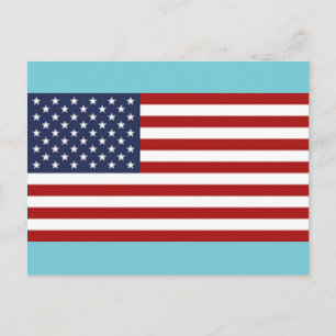 USA:s Flagga Vykort