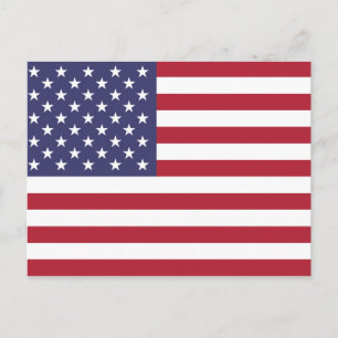 USA:s flagga Vykort