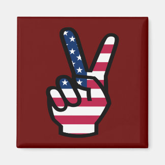 USA:s flaggstat Magnet