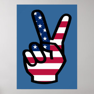 USA:s flaggstat Poster
