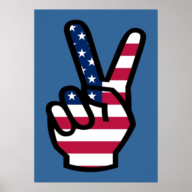 USA:s flaggstat Poster (Framsidan)