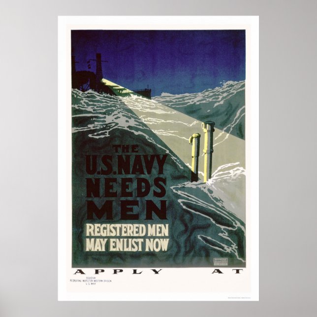 USA:s flotta behöver Manar (US02300) Poster (Framsidan)