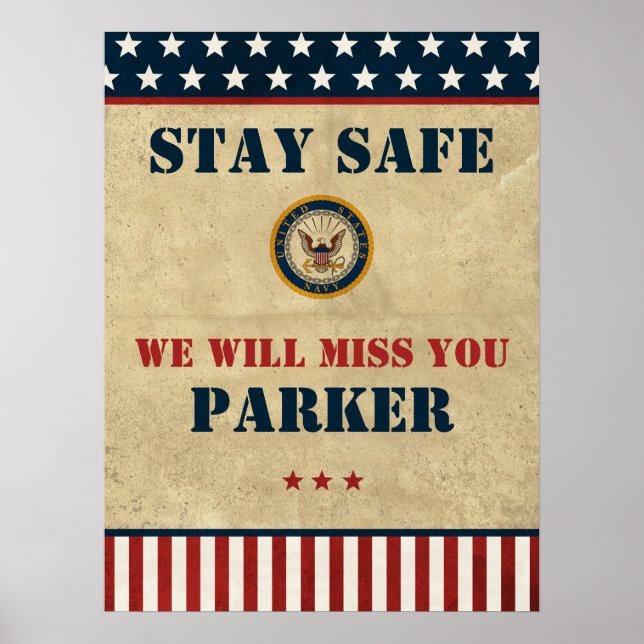 USA:s flotta | Emblem i flottan | Farewell Party Poster (Framsidan)