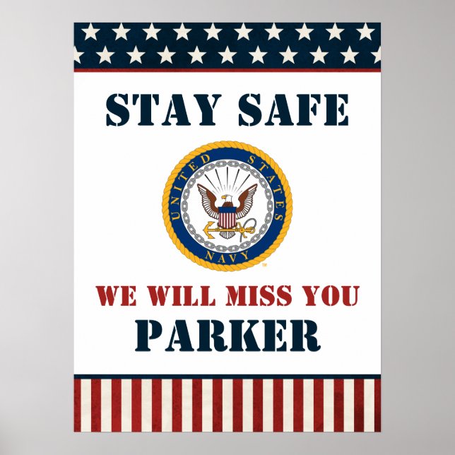 USA:s flotta | Emblem i flottan | Farewell Party Poster (Framsidan)