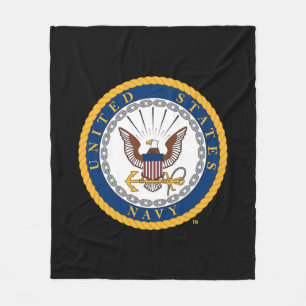 USA:s flotta Emblem i flottan Fleecefilt