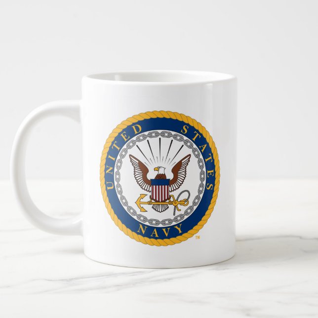 USA:s flotta | Emblem i flottan Jumbo Mugg (Vänster)