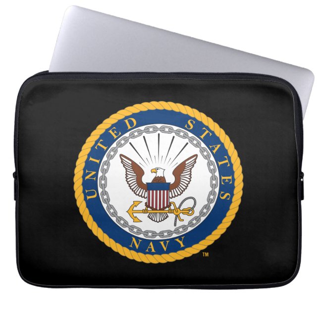 USA:s flotta | Emblem i flottan Laptop Fodral (Framsidan)