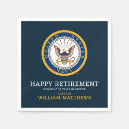 USA:s flotta | Emblem i flottan | LYCKLIG PENSION Pappersservett