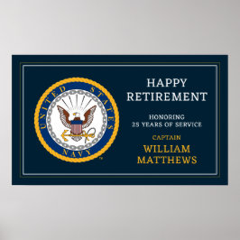 USA:s flotta | Emblem i flottan | LYCKLIG PENSION Poster